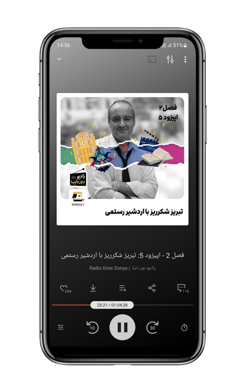 کاور پادکست رادیو دور دنیا