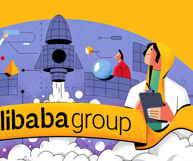 گرافیک محیطی دفتر علی‌بابا در گرگان